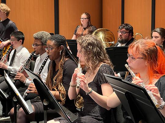 concert band playing